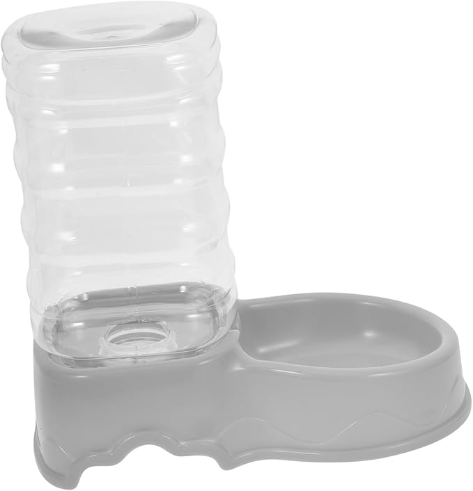 Pet Water Fountain Filter Automatic Cat Feeder Bowl Cat Fountain Cats Food Wet Spout Water Dispenser Puzzle Water Bottle Faucet Hose Automatic Dog Feeder Grey Plastic