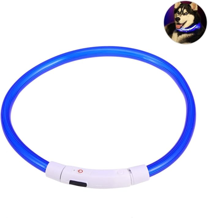Led Collar Light Rechargeable Dog Collar Lights Night Vision Pet Accessory