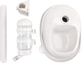Pet Bowl Water Dispenser Automatic Prevent Slip Detachable Adjustable Dog Standing Water Food Feeder for Puppy Cat 2 in 1 Design Non Slip Base Clean Hygienic Rotatable Liftable