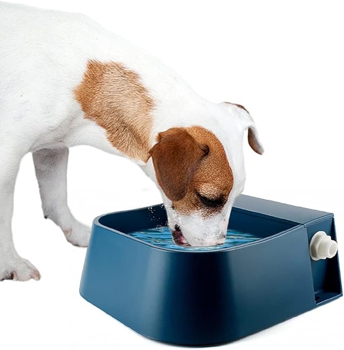 NAMSAN Automatic Pet Waterer Auto Fill Dog Water Dispenser 2 Liter Livestock Water Bowl Feeder Cat Auto Water Troughs with Adapter for 3/4" Male Water Pipe