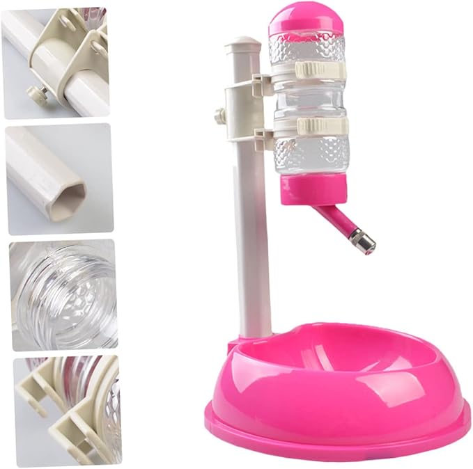 1pc Automatic Pet Water Dispenser and Food Holder Height and Material Easy to Clean Water Bowl for Dogs and Cats Portable and Convenient Pet Supplies