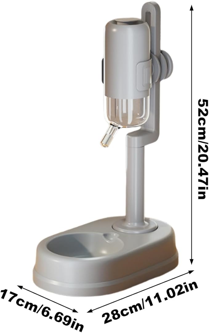 Genérico Pet Drinker – Height Adjustable Drinking Bowl with Non-Drip | 750 ml Standing Non-Drip for Pets, for Small Animals, Hamster, Squirrel, Hedgehog and