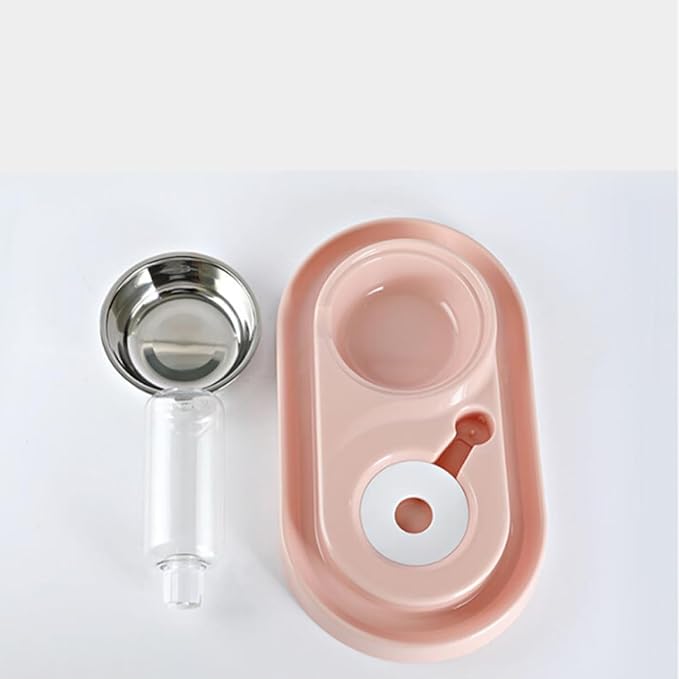 BESPORTBLE Dual-use Dog Cat Automatic Water Filling Bowl Plastic Stainless Steel Easy Clean No Odor Health Safety