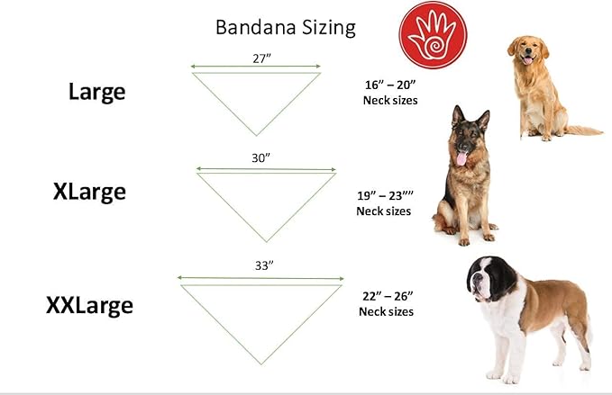 Personalized Dog Bandana, Sunburst Aztec Red Yellow Orange Blue, White Leather Name Tag, Personalized Name, Bandanas for Dogs, Over The Collar Dog Bandana (Sizes: XXSmall - XXLarge)
