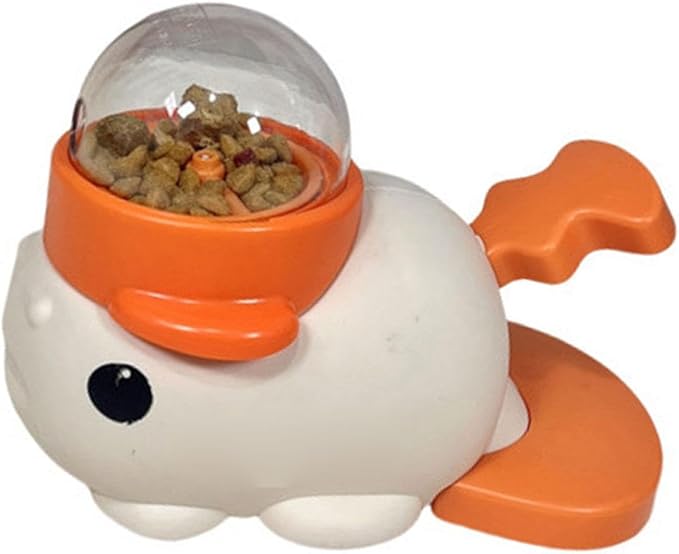PANGBOER Fish Press Activated Pet Treat Dispenser For Dog Food Release Encourages Indoor Exercise And Mental