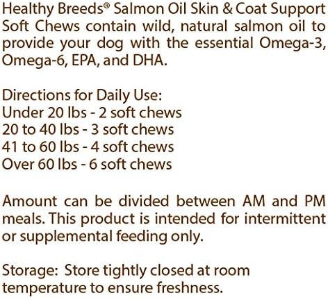 Healthy Breeds Eurasier Salmon Oil Soft Chews 120 Count