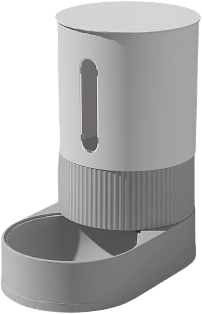 Automatic Pet Feeders with Removable Stainless Steel Bowls, Anti-Slip Base & Integrated Water Dispenser for Dogs Spill Elevated Bowl