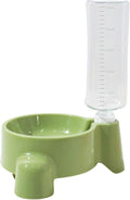 Elevated Pet Feeders with Removable Bottle 500ml Automatic Water Dispenser Cat Dogs