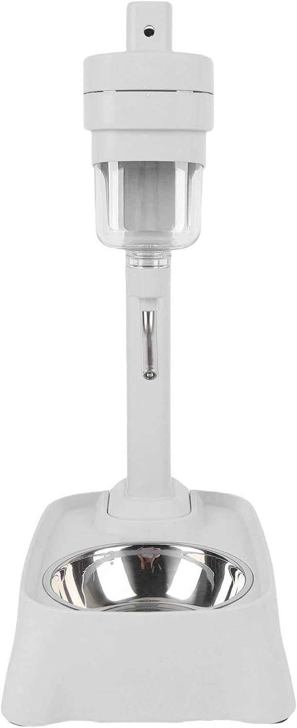 Asixxsix Pet Standing Water Dispenser, Height Adjustable Standing Pet Water Dispenser and Food Bowl, 500ml Automatically Feeding Water, Cat Dog Water Feeder Bottle (Elegant Gray)