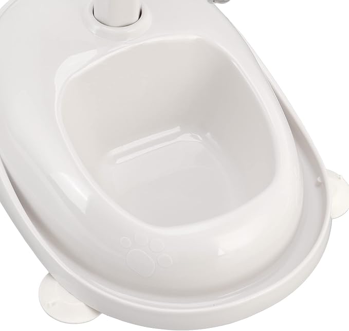 Pet Bowl Water Dispenser Automatic Prevent Slip Detachable Adjustable Dog Standing Water Food Feeder for Puppy Cat 2 in 1 Design Non Slip Base Clean Hygienic Rotatable Liftable