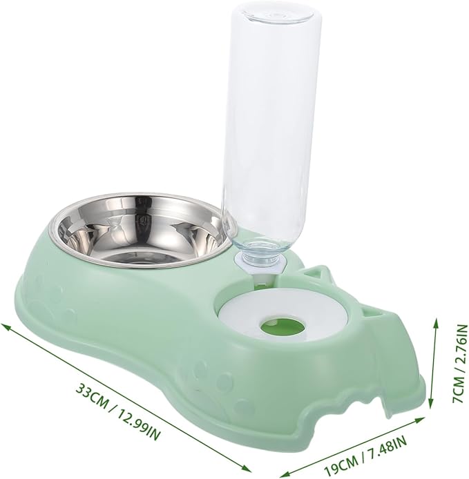 BESPORTBLE 1set Automatic Pet Feeder and Water Dispenser Detachable Bottle Convenient Pet Feeding for Cats and Dogs Material Easy to