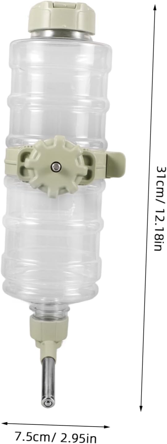 Automatic Pet Water Dispenser Overflow Dog Water Bottle Feeder for Rabbits and Puppies Hanging Design Leak Convenient and Safe Pet Cage Accessory