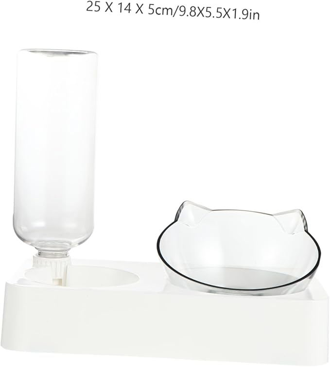 Kisangel Cat Water Dispenser Pet Feeder Automatic Food Dispenser 500ml Pet Accessories Slow Eating Bowl Random Style