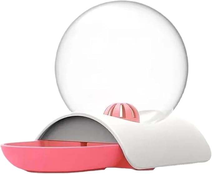 Compatible for 2.8L Ball Shaped Bowl Pet Cat Dog Automatic Water Dispenser Drinking Fountain Bowl Auto Feeder(Pink)