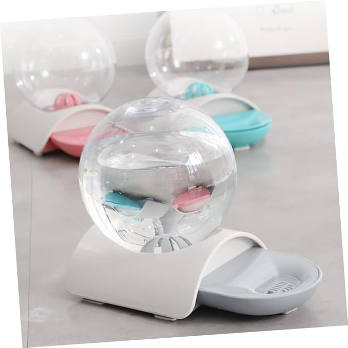 SUPVOX 1pc Automatic Pet Water Dispenser Large Capacity Waterer for Dogs and Cats and Material Easy to Grey Bubble Design