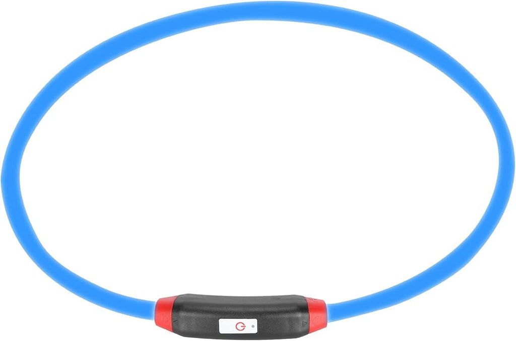 VINGVO Light Up Dog Collar, Glow In The Dark Dog Collar Glowing Pet Collar for Medium Small Dogs Dog Light Up Collar USB Rechargeable LED Collar for Night Walking Lighted Dog Collar