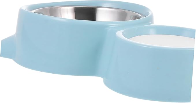 KESYOO 1Pc Cat Ear Shaped Automatic Pet Feeding Bowl Durable Food Dispenser for Dogs and Cats Slip Base Use