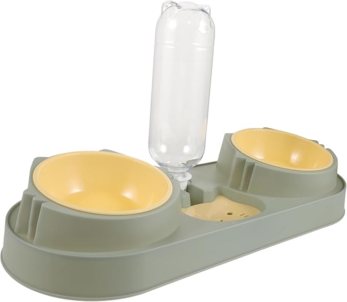 Compact Automatic Feeder and Drinker Pet Feeding Bowl Dog Bowl Food Dispenser Pet Food Holder Random Style