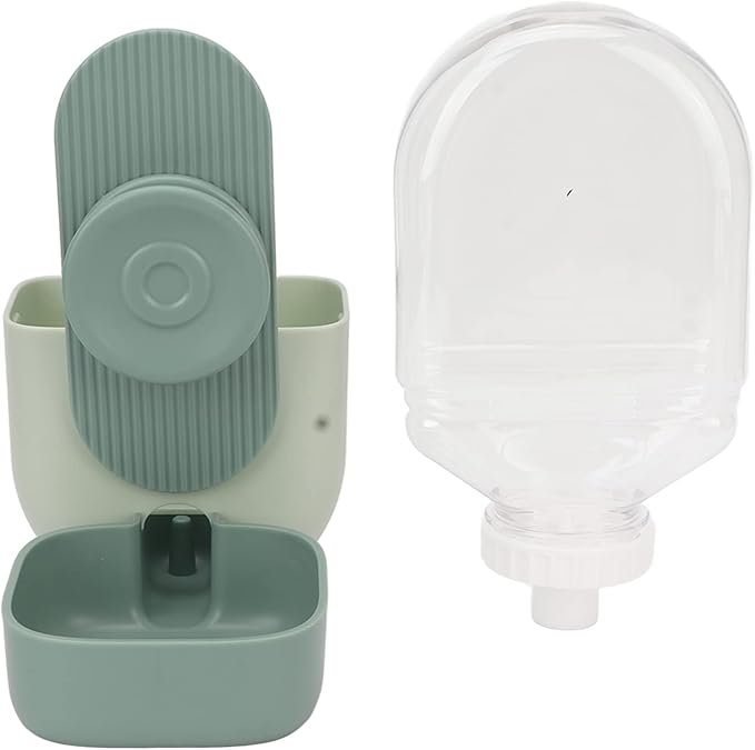 ANGGREK Pet Feeder Water Dispenser Set, Simple High Temperature Mint Green Automatic Hanging Food Water Dispenser for Home for Cat (Mint Green)