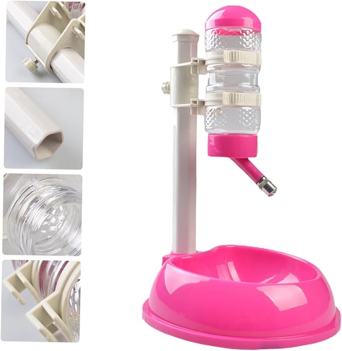BESPORTBLE Automatic Pet Water Dispenser Dog Feeder Food Holder Capacity PVC Pp Material Non-Slip Base