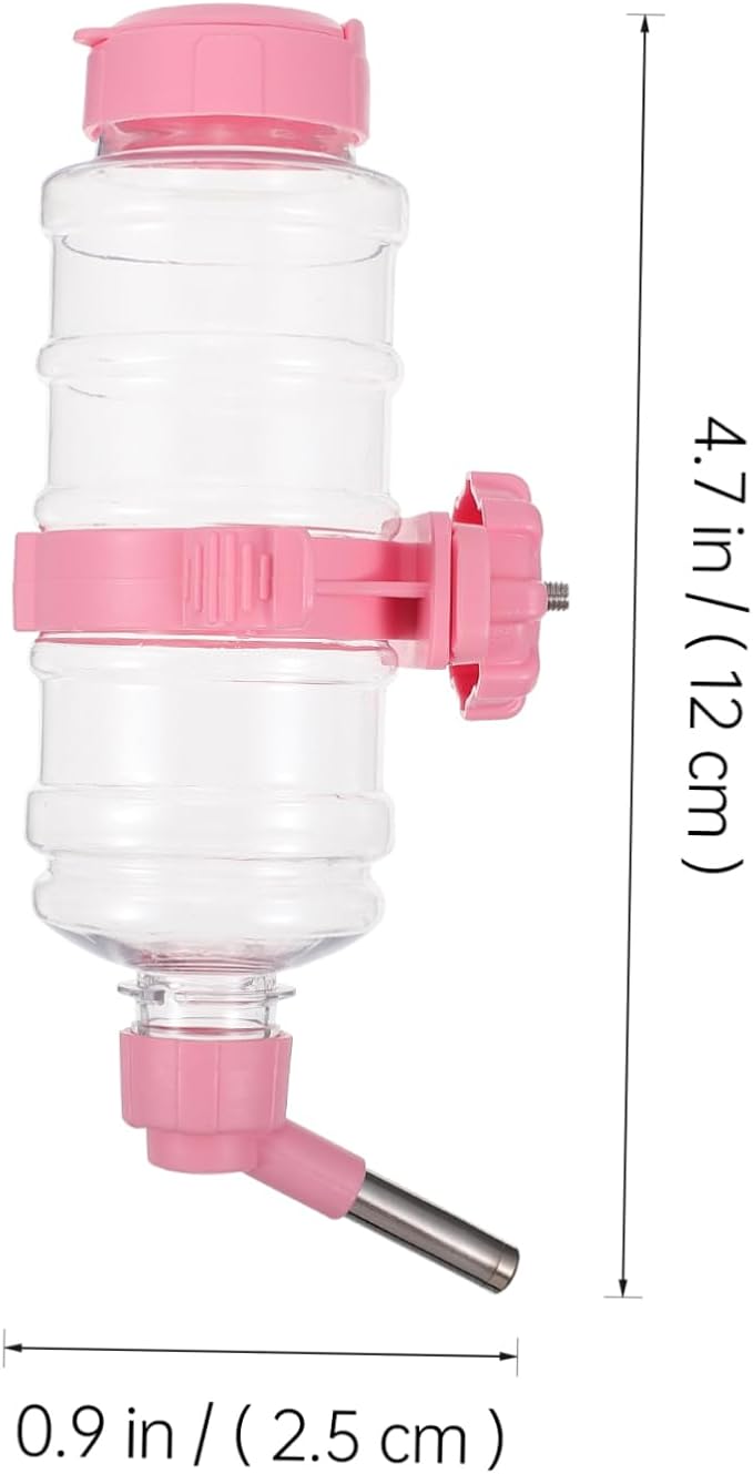 1Pc Hanging Pet Water Dispenser Automatic Feeder for Cats and Dogs Leak Design Easy to Install Water Bottle for Rabbits and Animals Smooth Surface