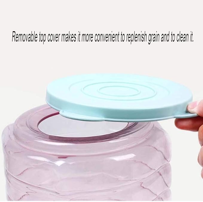 feeders Pet 1.8KG Automatic Feeder Cat and Dog Press Type Quantitative Intelligence Feeder Dog Food Bowl Utensils Pet Supplies (Color : Green) (Pink)
