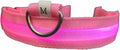 LED Flashing Collars 3 types Flashing or Soild (Medium, Pink)