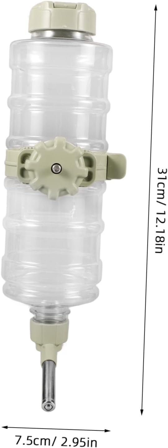 Garneck Cat Water Dispenser Pet Water Bottle Automatic Waterer for Dogs and Cats Hanging Feeder Leak