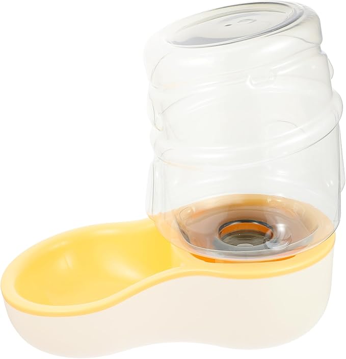 HEMOTON 1pc Automatic Pet Water Feeder Deep Drinking Trough Pet Dog Cat Water Bowl Special Angle Design for Cervical Support Replacement for Old Bowls