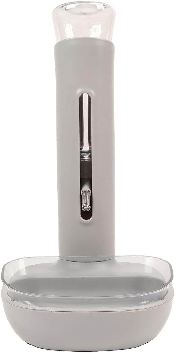 Dog Standing Water dispensers Bowl, Automatic and Detachable Drinking Feeder, Holds Up to 680ml, Made of Non PP and ABS, Split for, Slip Bottom