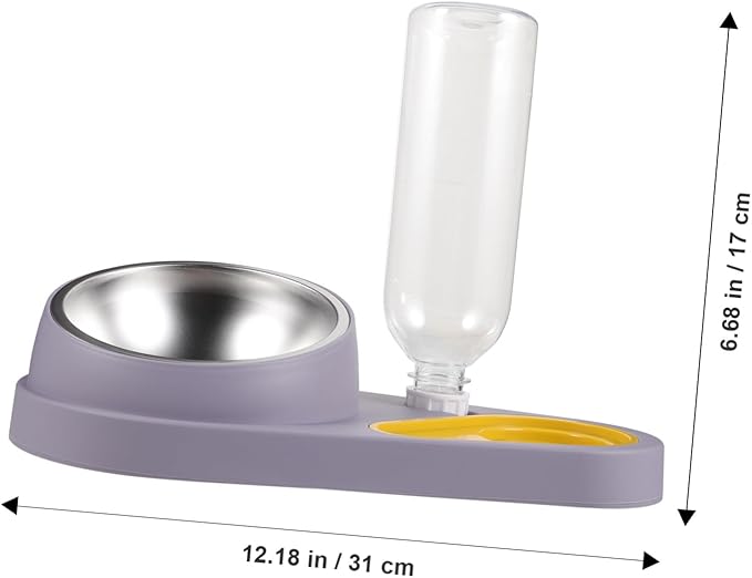 Automatic Pet Feeder and Water Dispenser Lightweight Dog Food Bowl Smooth Compact Design for Cats and Dogs Space-Saving Pet Supplies