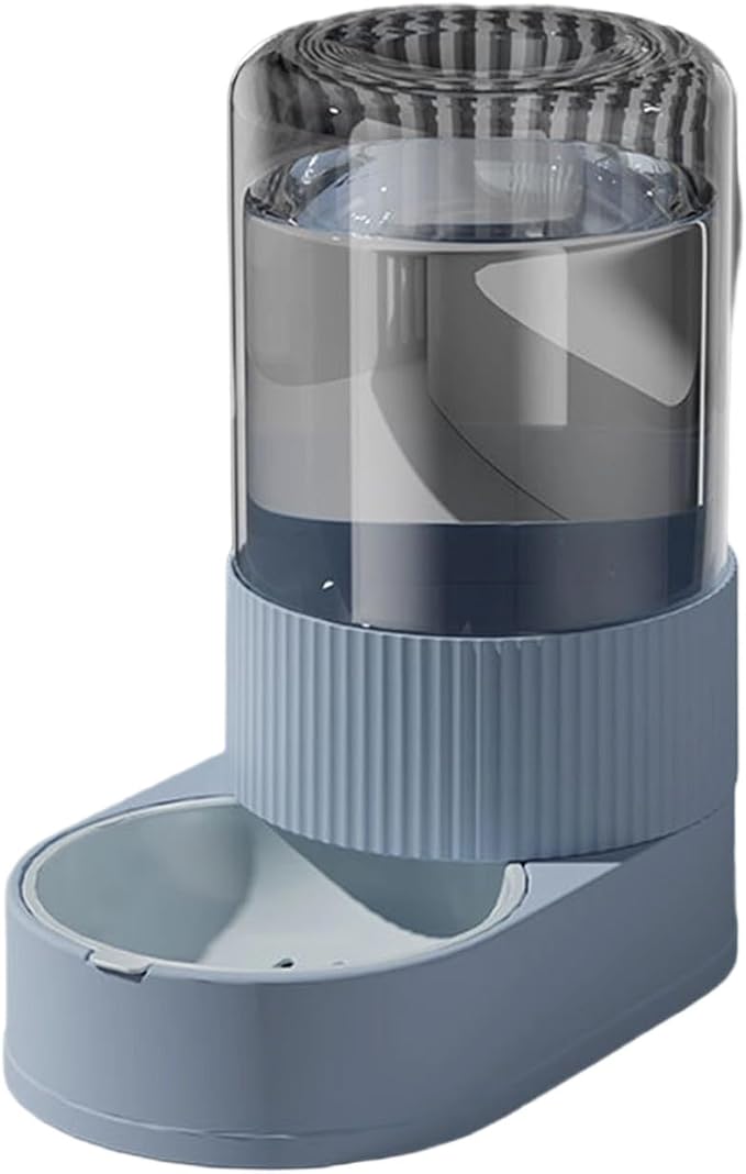 Automatic Pet Feeders with Removable Stainless Steel Bowls, Anti-Slip Base & Integrated Water Dispenser for Dogs Spill Elevated Bowl