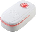 Automatic Pet Feeder with Timer - Large Capacity Electric Dog & Cat Food Feeder with Double Dish Bowl(Single Pink)