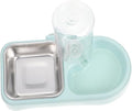 HANABASS 1set Hanging Automatic Pet Water Feeder Non-Skid Dog Bowl Cat Bowl Detachable Dual Dispenser for Convenient Feeding for Cats Dogs Packaging