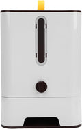 AYNEFY Cat Dog Food Dispenser, Large Capacity Automatic Feeding Bowl Damp Proof Sealing Design Pet Food Container Timed Auto Dog Feeder Storage Box for Home Use (Dark Brown)