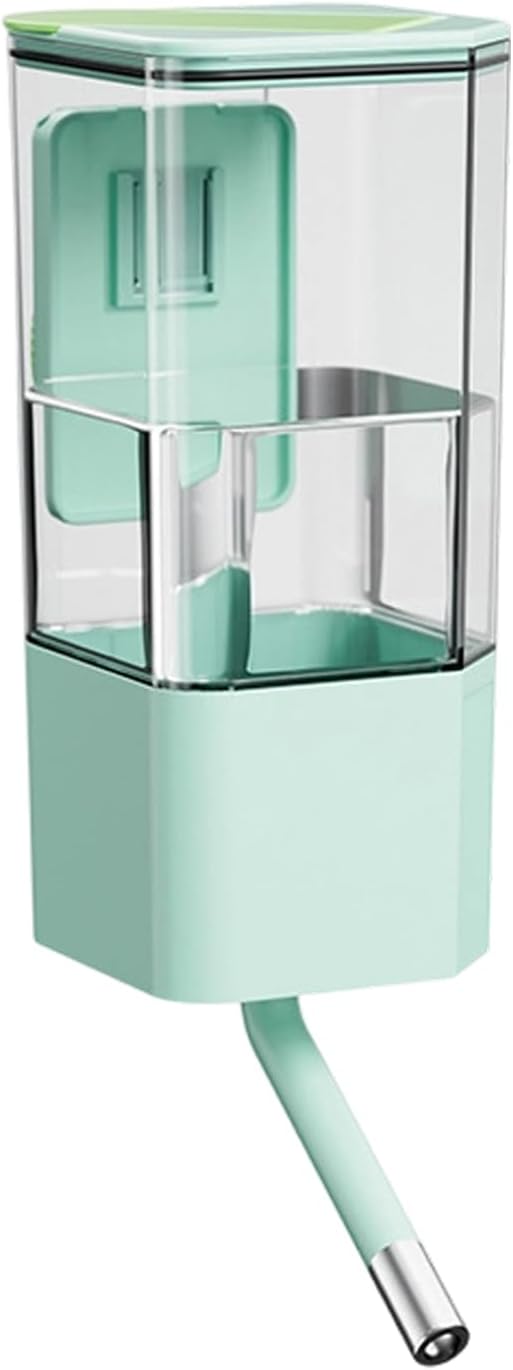 Dog Water Bowl Dispenser - Cage Mounted Top Fill Bottle, 49oz Spill Proof Automatic Pet Drinking System | Small Medium Sized Pets for Small Medium Sized Pets