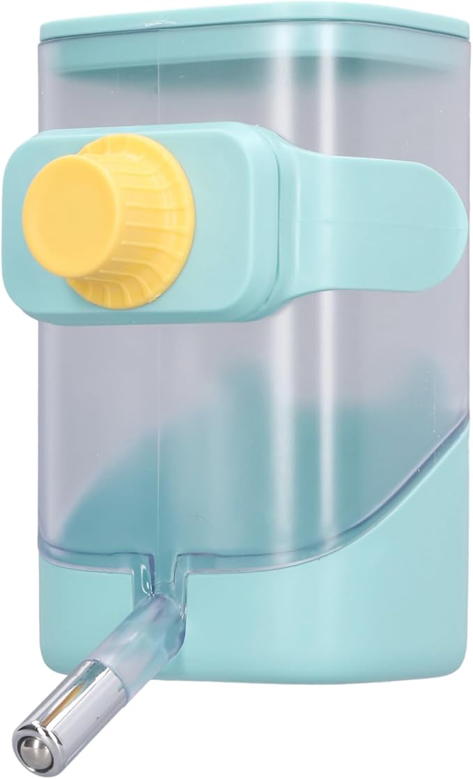 GOTOTOP Water Bottle For Dog Crate No Drip Pet Water Feeder, Food Grade Plastic Automatic Feeders Pet Water Dispenser with Stainless Steel Ball Cage Hanging Design for Cat Dog, 3.9 X 4.7 X 6.9in (GOTO