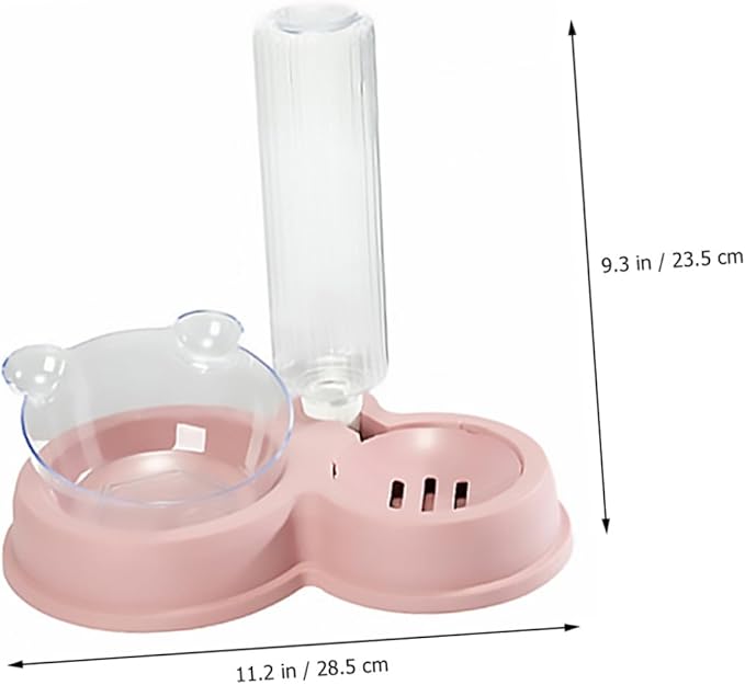 DOITOOL Ergonomic Cat Feeding Bowl Pet Water Bowl Spill Design Non-Slip Bottom for Easy Cleaning