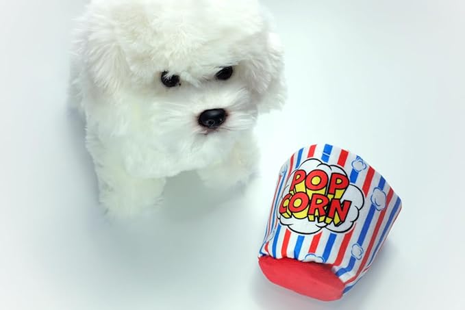 Rustling Popcorn Shaped Dog Toy