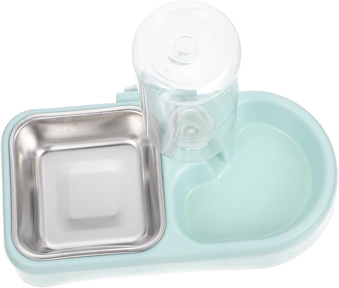 Mikikit 1set Automatic Water Refilling Pet Bowl Dog Feeder Cat Bowls Detachable Water Dispenser Cage Pet Food