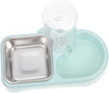 Mikikit 1set Automatic Water Refilling Pet Bowl Dog Feeder Cat Bowls Detachable Water Dispenser Cage Pet Food