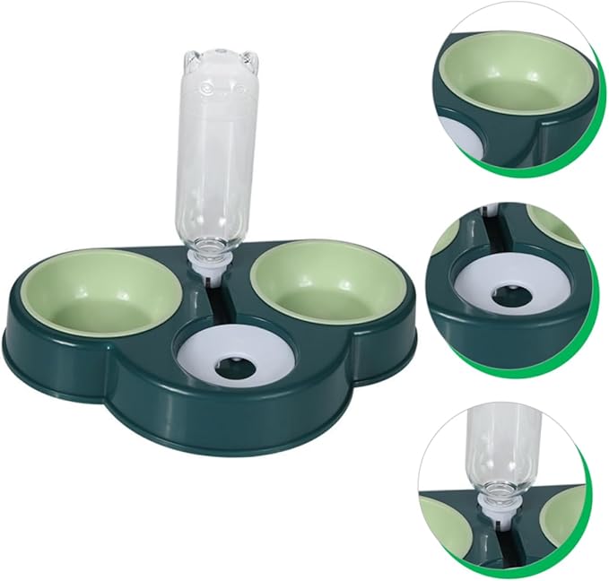 BESPORTBLE Multi-Function Pet Feeder Water Dispenser Automatic Food Bowl for Cats Dogs Convenient Design Easy to Use for Busy Pet Owners Combined Food Water