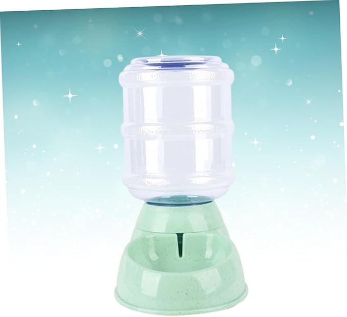 Kisangel Automatic Pet Water Feeder Dispenser for Cats Dogs Easy to -Grade Material for Single Multiple Pet Households Green