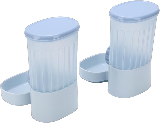 Zerodis Cat Dispenser Cage Mounted Detachable Dog Auto Gravity Feeder and Waterer Set Cage Cat Food Bowl Dog Feeding Station for Large Cats and Dogs Hanging Pet Food Water