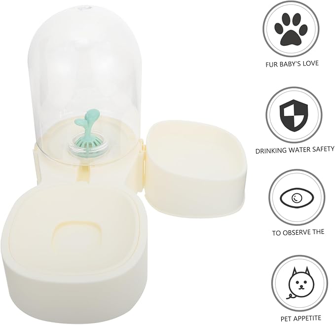 Milisten Automatic Cat Water Dispenser Portable Bowl Feeder for Dogs No Spill Design Easy to Clean