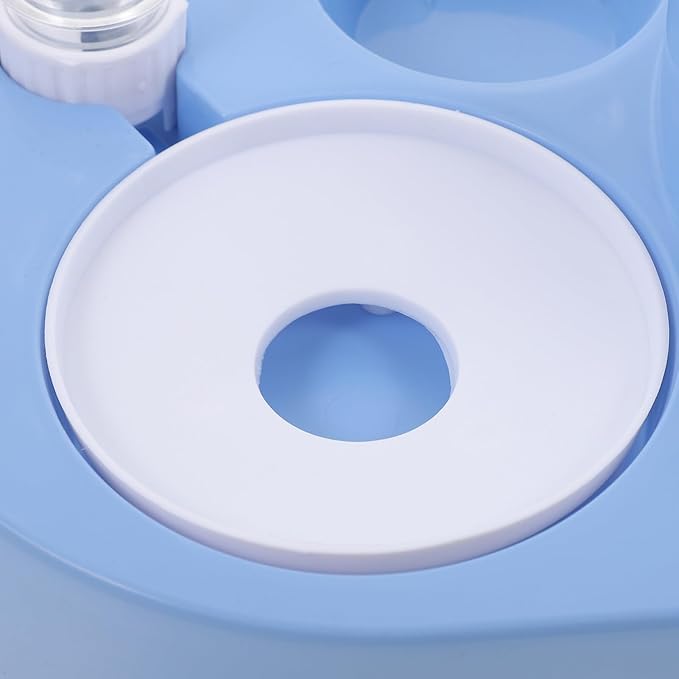 Pet Food Bowl Automatic Water Dispenser Dual Dog and Cat Feeder Non- Base for Animals Simple and Elegant Design