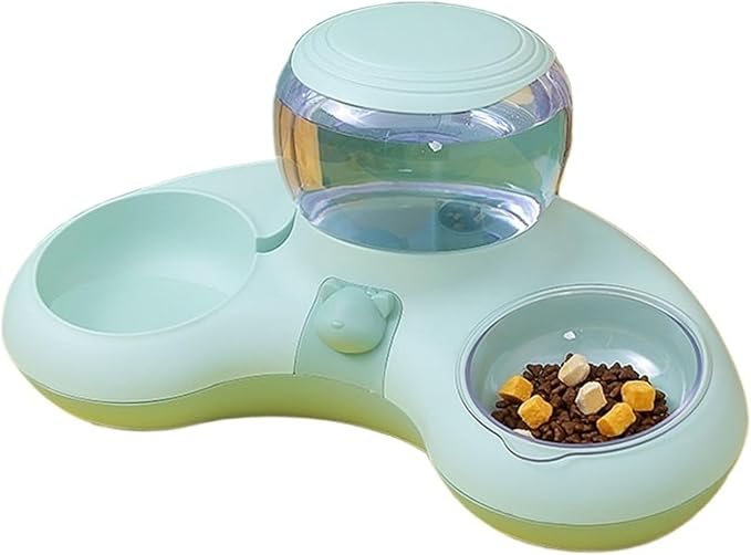 Compatible for Cats and Dogs, Anti-Tip Automatic Drinking Feeding Bowl Non-Slip Pet Food Holder(A)