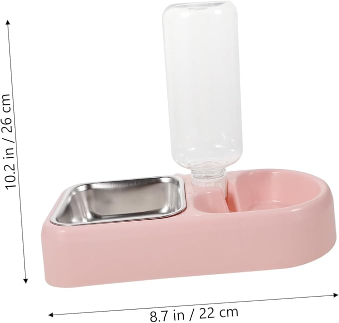 Double Pet Water Feeding Bowl Automatic Puppy Water Feeder for Dogs and Cats Creative Spill Design Smooth for Shop