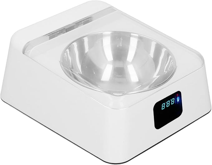 Pet Feeder with Open Lid, Automatic Box Transparent Lid Sensitive 350ml IR Induction for Medium Pets