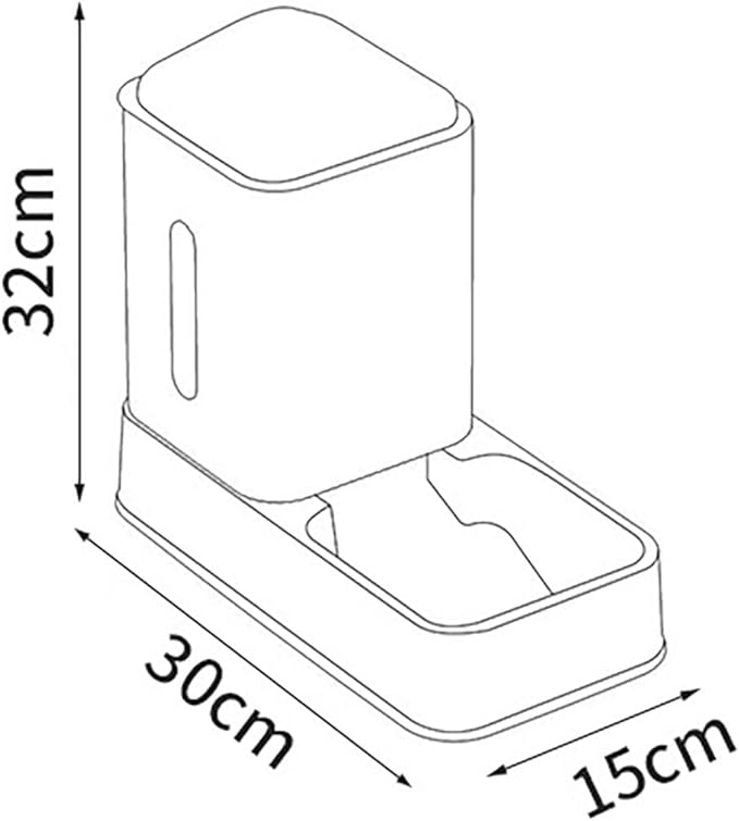 3.5L Gravity Pet Feeder and Water Dispenser, Removable Fully Enclosed Waterer Feeder Dog Automatic Feeder Set, Large Capacity Feeding Bowls for for Small Medium Dog Puppy
